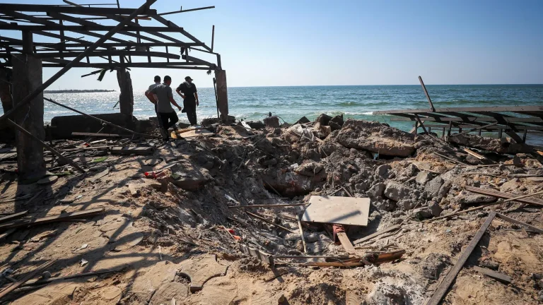 Israeli Airstrike on Gaza Cafe Kills Hamas Member, Causing Numerous Civilian Casualties