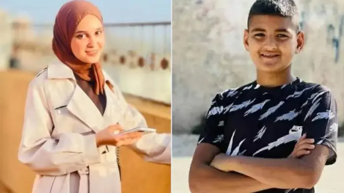 Mohammad Saber al-Sheikh (right) and Hala Salem Darwish (left) are currently in intensive care after being targeted by Israeli snipers in the head in the Occupied West Bank and Gaza.