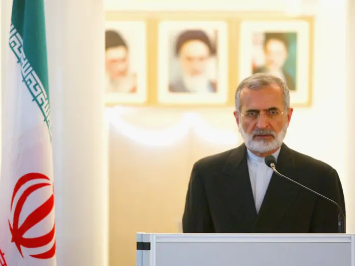 SEOUL, SOUTH KOREA - JUNE 1: Iranian Foreign Minister Kamal Kharazi talks to reporters during a press conference at the Iranian embassy on June 1, 2004 in Seoul, South Korea. Kharazi paid a courtesy call on the South Korean president and held talks with officials during the second day of his two-day trip which started on Monday May 31, 2004. (Photo by Chung Sung-Jun/Getty Images)
