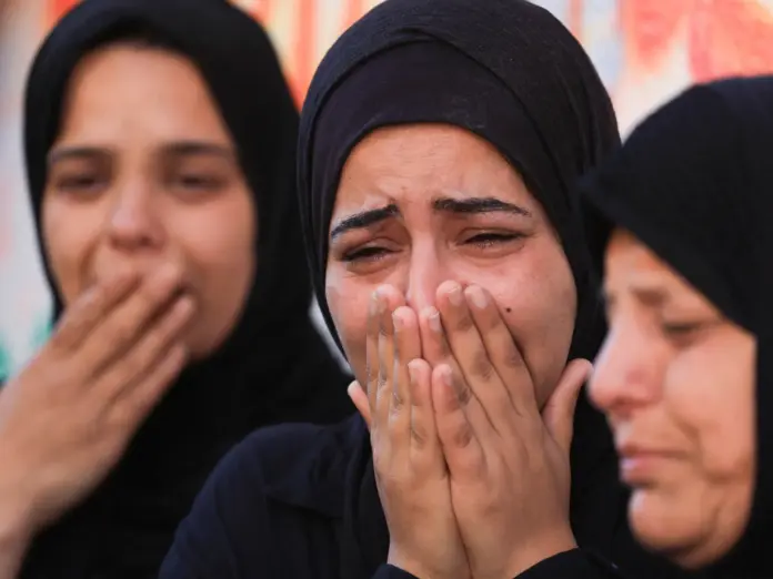 Women crying