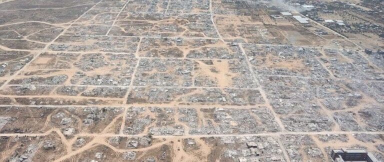 Satellite Images Reveal Systematic Erasure of Gaza’s Urban Landscape