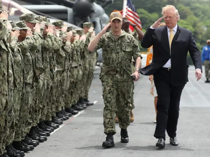 Trump troops Poland