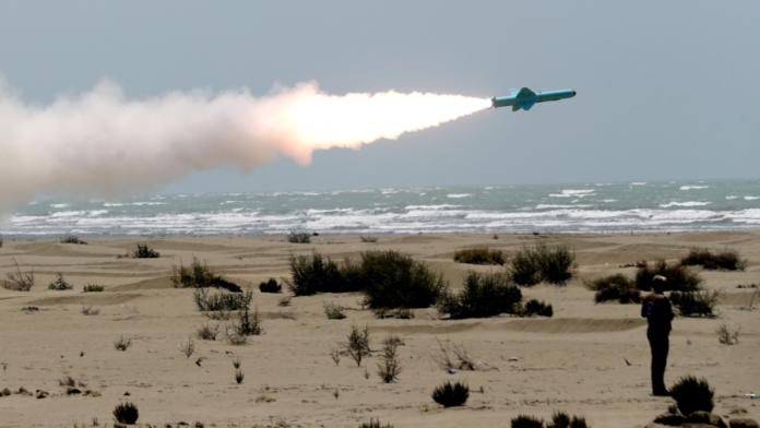 Iran drone strikes Hormuz