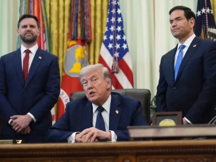 Donald Trump, Marco Rubio and JD Vance