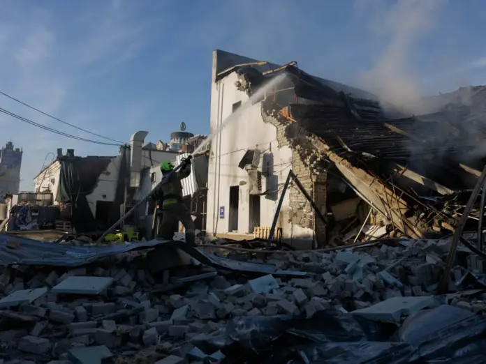 Russia Ukraine drone barrage